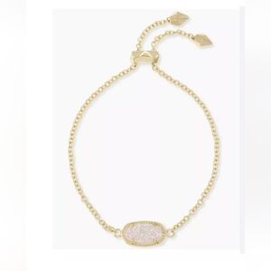 NWT KENDRA SCOTT ELIANA Bracelet In Iridescent Drusy & 14K GOLD